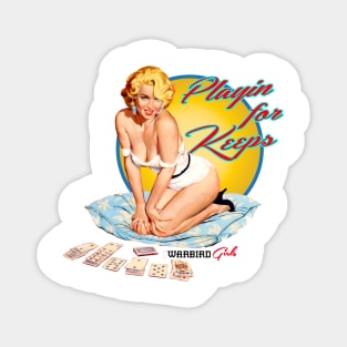 Playin for Keeps-Warbird Girls Sticker